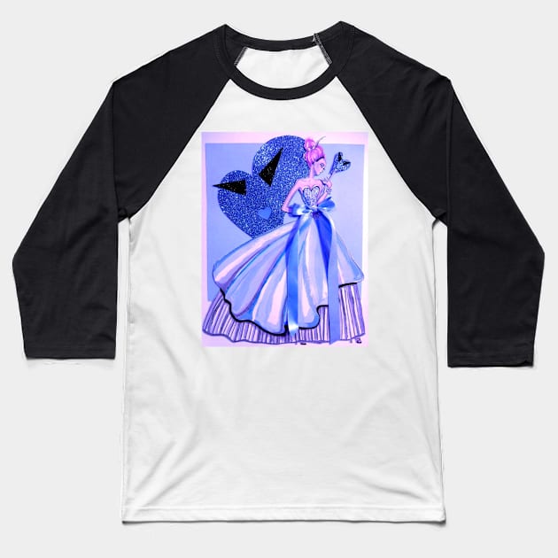 My Dreamy Valentine Baseball T-Shirt by JamesThomasRyan